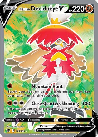 Hisuian Decidueye V (Full Art) 173/189/189 - Ultra Rare - Holofoil