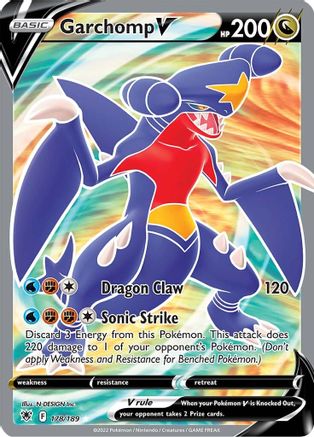 Garchomp V (Full Art) 178/189/189 - Ultra Rare - Holofoil