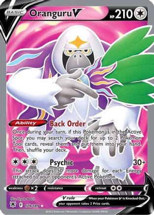 Oranguru V (Full Art) 179/189/189 - Ultra Rare - Holofoil