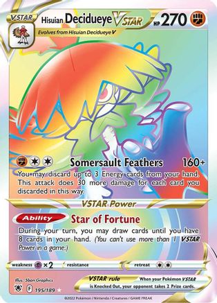 Hisuian Decidueye VSTAR (Secret) 195/189/189 - Secret Rare - Holofoil
