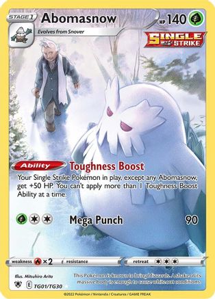 Abomasnow TG01/TG30/30 - Ultra Rare - Holofoil