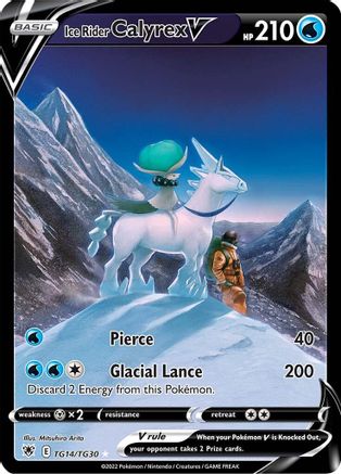 Ice Rider Calyrex V TG14/TG30/30 - Ultra Rare - Holofoil