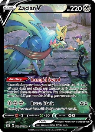 Zacian V TG21/TG30/30 - Ultra Rare - Holofoil