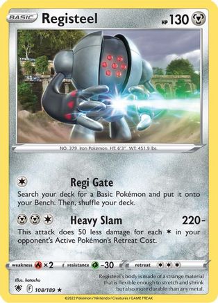 Registeel 108/189/189 - Rare