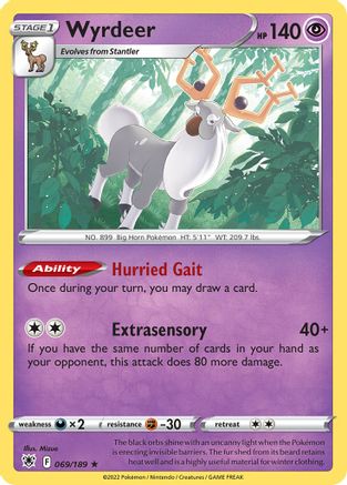 Wyrdeer 069/189 - Rare