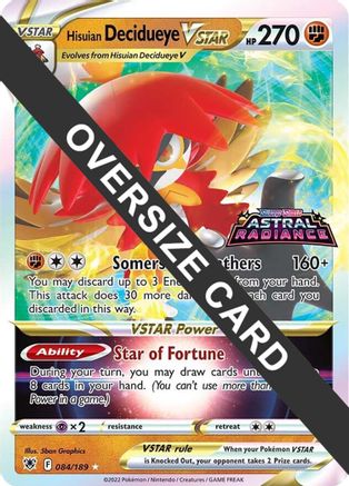 Hisuian Decidueye VSTAR 084/189 - Promo - Holofoil