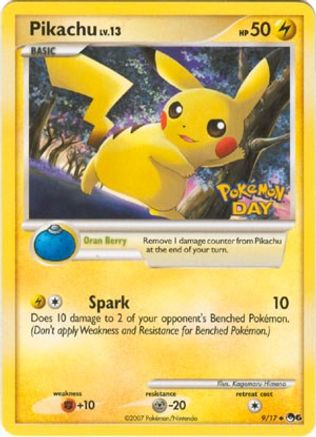 Pikachu (Pokemon Day Stamped) 009 - Common