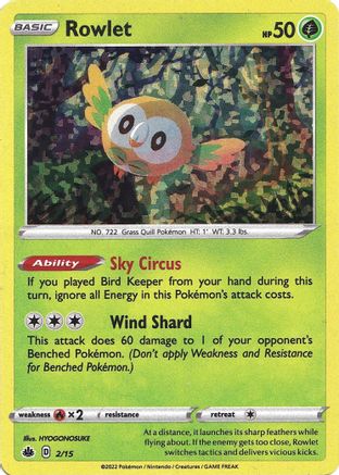 Rowlet 002/15 - Promo - Holofoil