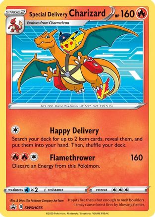 Special Delivery Charizard SWSH075 - Promo - Holofoil