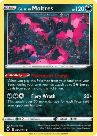 Galarian Moltres 093/203 - Promo