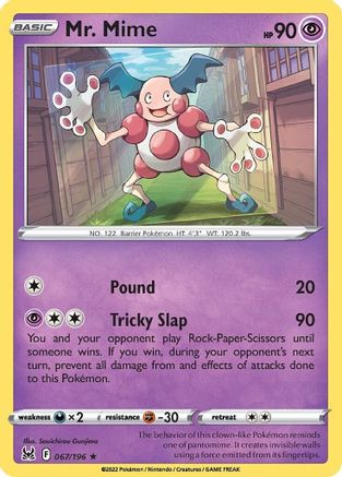 Mr. Mime 067/196/196 - Rare