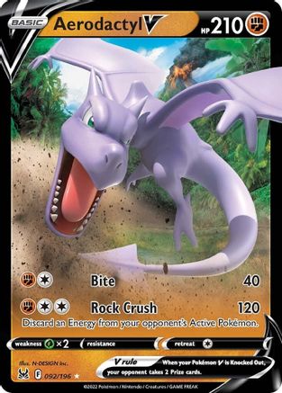 Aerodactyl V 092/196/196 - Ultra Rare - Holofoil