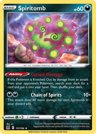 Spiritomb 117/196/196 - Rare