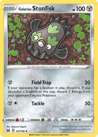 Galarian Stunfisk 127/196/196 - Uncommon