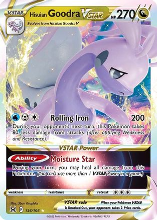 Hisuian Goodra VSTAR 136/196/196 - Ultra Rare - Holofoil