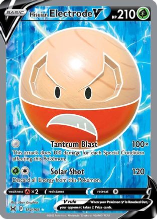 Hisuian Electrode V (Full Art) 172/196/196 - Ultra Rare - Holofoil