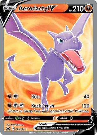 Aerodactyl V (Full Art) 179/196/196 - Ultra Rare - Holofoil