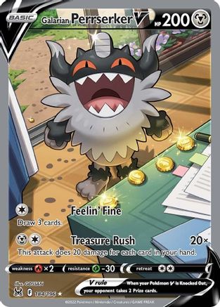 Galarian Perrserker V (Alternate Full Art) 184/196/196 - Ultra Rare - Holofoil