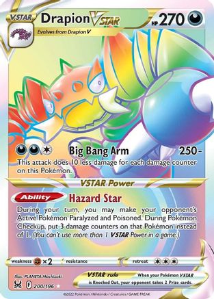 Drapion VSTAR (Secret) 200/196/196 - Secret Rare - Holofoil
