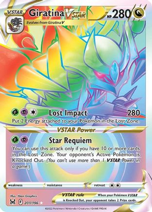 Giratina VSTAR (201) (Secret) 201/196/196 - Secret Rare - Holofoil