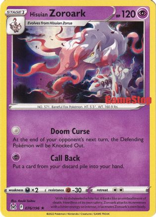 Hisuian Zoroark 076/196 - Promo - Holofoil