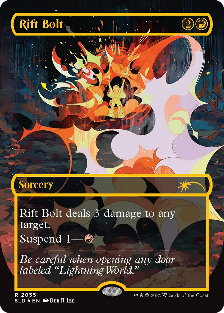 Rift Bolt (2055) (Raised Foil) (SLD-2055) - Secret Lair Drop Series