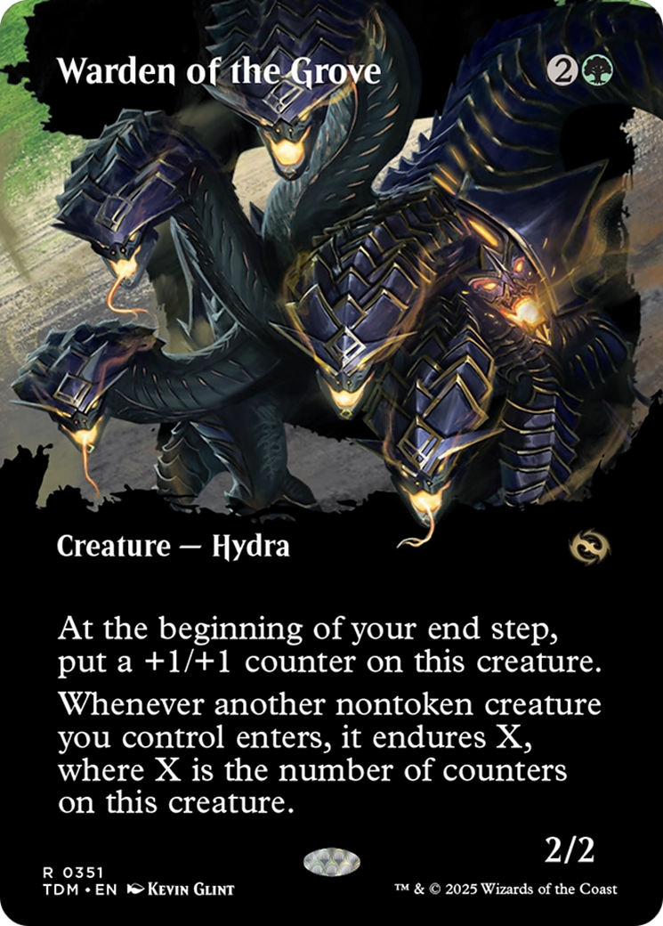 Warden of the Grove (Borderless) (TDM-351) - Tarkir: Dragonstorm Foil