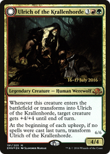Ulrich of the Krallenhorde // Ulrich, Uncontested Alpha [Eldritch Moon Prerelease Promos]