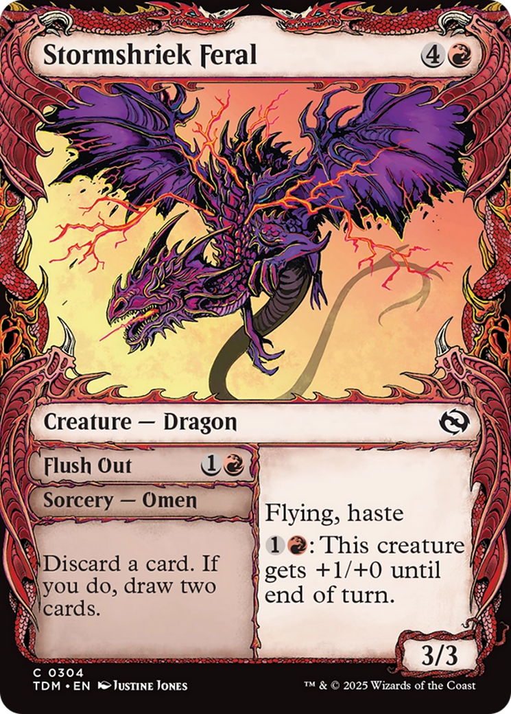 Stormshriek Feral (Showcase) (TDM-304) - Tarkir: Dragonstorm