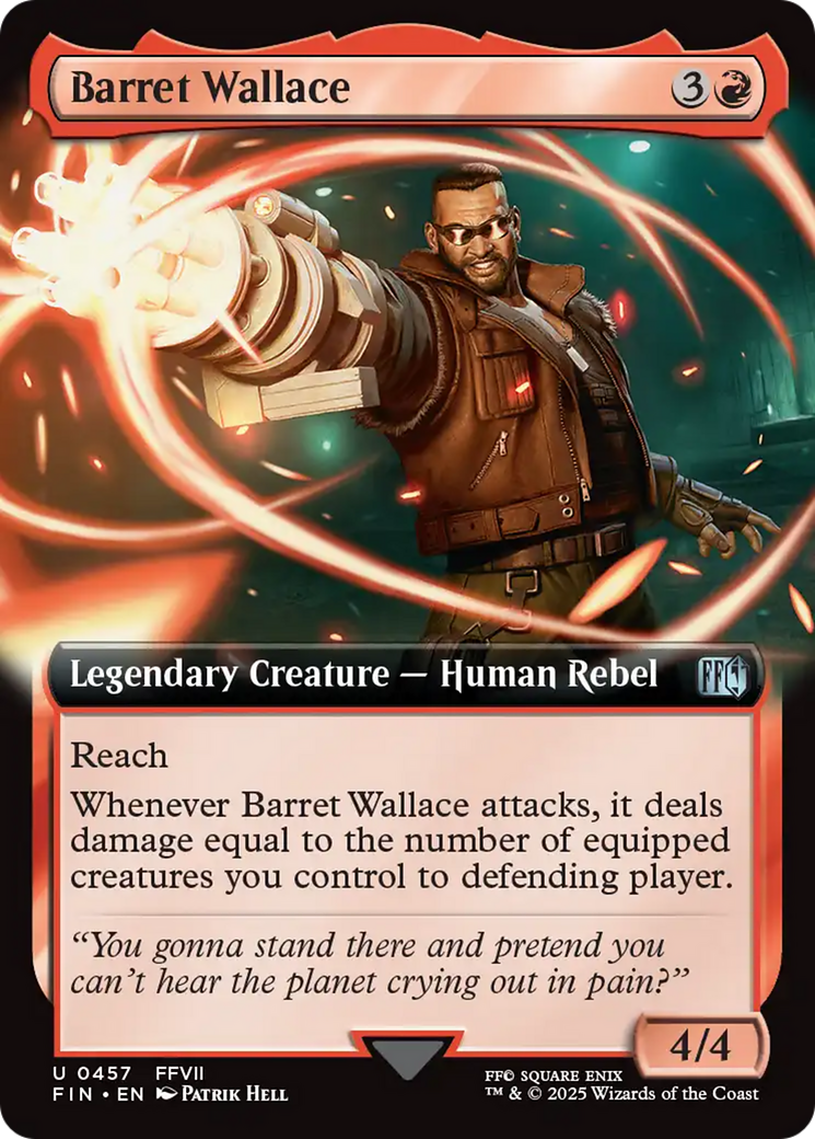 Barret Wallace (Extended Art) (FIN-457) - FINAL FANTASY Foil