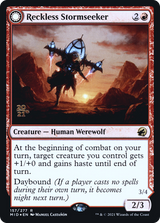 Reckless Stormseeker // Storm-Charged Slasher [Innistrad: Midnight Hunt Prerelease Promos]