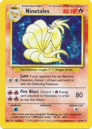 Ninetales 012/102/102 - Holo Rare - Holofoil