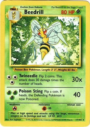Beedrill 017/102/102 - Rare
