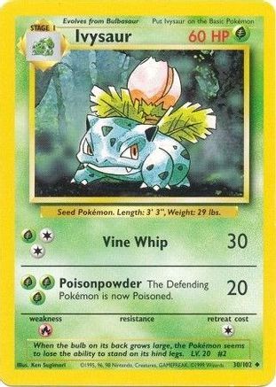Ivysaur 030/102/102 - Uncommon
