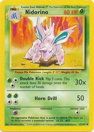 Nidorino 037/102/102 - Uncommon