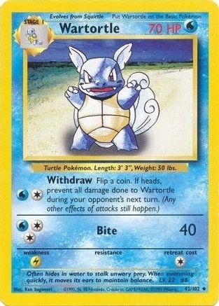 Wartortle 042/102/102 - Uncommon