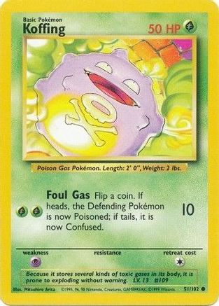 Koffing 051/102/102 - Common