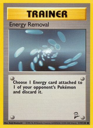 Energy Removal 119/130/130 - Common