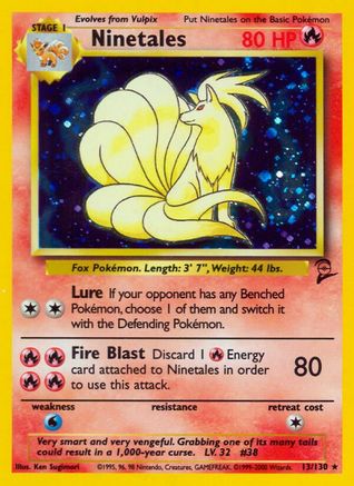 Ninetales 013/130/130 - Holo Rare - Holofoil
