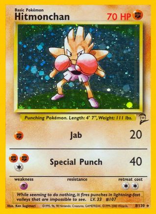 Hitmonchan 008/130/130 - Holo Rare - Holofoil