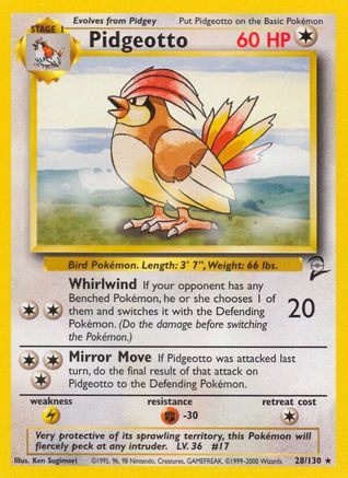 Pidgeotto 028/130/130 - Rare