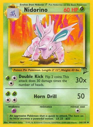 Nidorino 054/130/130 - Uncommon