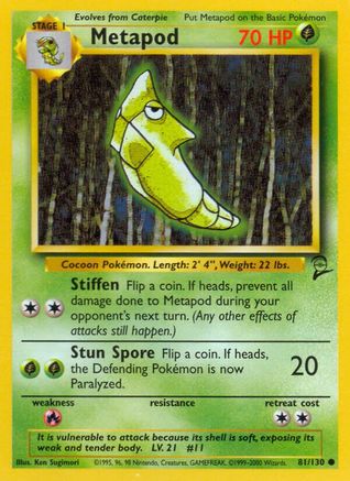 Metapod 081/130/130 - Common