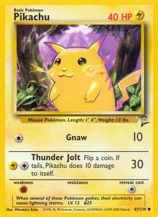 Pikachu 087/130/130 - Common