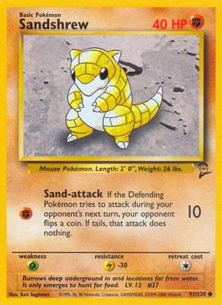 Sandshrew 091/130/130 - Common