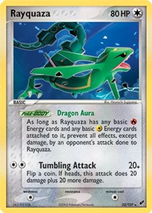 Rayquaza 022/107 - Holo Rare - Holofoil