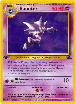 Haunter (021/62) - Fossil Unlimited