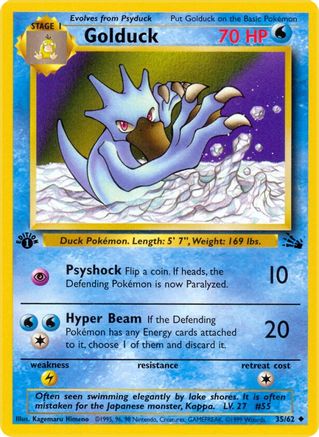 Golduck (035/62) - Fossil 1st Edition