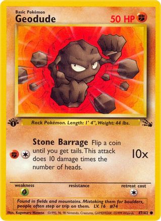 Geodude (047/62) - Fossil Unlimited