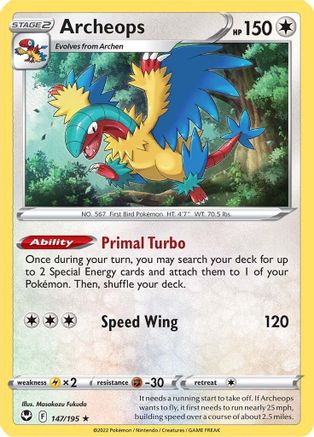 Archeops 147/195/195 - Holo Rare - Holofoil